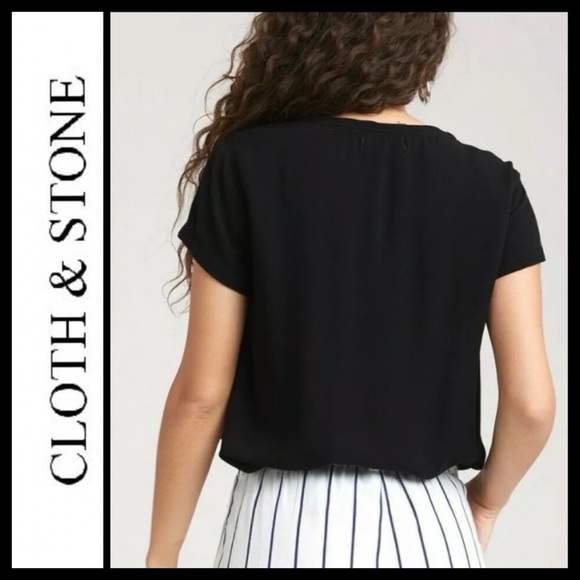 NWOT Anthro Cloth & Stone Draped Tee - Picture 5 of 10